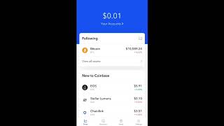 Coinbase Mobile App Tutorial  Beginners [upl. by Elisabetta]