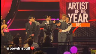 FANCAM  Artist of the Year  BTS  AMAs 2021 [upl. by Allehs176]