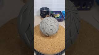 11  Finished Carving Ceramic Sphere [upl. by Ennovaj]