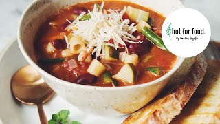 My Classic Minestrone Soup Recipe  hot for food [upl. by Aryajay596]