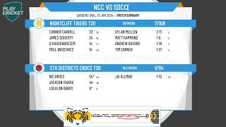 Nightcliff Tigers T20 v Sth Districts Crocs T20 [upl. by Melba873]