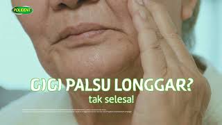 Polident Educational Video  How to Prevent Loose Dentures 15s Bahasa [upl. by Bilac]