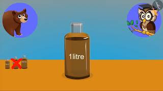 Litre and millilitre  Part 22  English  Class 4 [upl. by Shue]