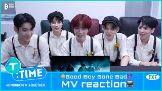 TTIME ‘Good Boy Gone Bad’ MV reaction  TXT 투모로우바이투게더 [upl. by Deelaw368]