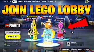 How To Play amp Join LEGO Lobby NOW TODAY In Fortnite Lego Mode Map Code [upl. by Ulrikaumeko]