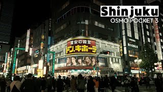 DJI Osmo Pocket 3  Vlogging Through Shinjuku Tokyo [upl. by Ludlew]