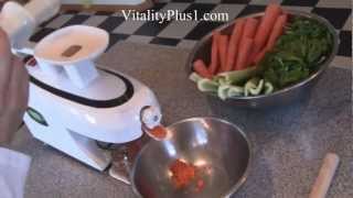 Green Star 5000 Elite Juice Extractor Demo [upl. by Chlo228]