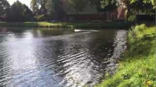 RC Boat Rennboot Surge Crusher with mods and Turnigy Motor running on 5s [upl. by Given100]