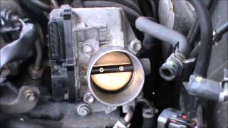 Toyota Avensis Throttle Body Cleaning and Air Filter Replacement [upl. by Rehpotsyrk]