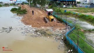 Excellent Update Getting Closer To Complete In Project Making Road By KOMATSU Dozer Dumper Team [upl. by Riva]