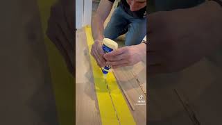 How to fix a wood floor crack [upl. by Arhna]