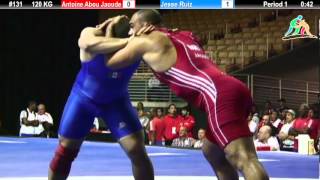 2012 Pan Am 120 KG FS Semifinal Antoine Abou Jaoude BRA vs Jesse Ruiz MEX [upl. by Barden]