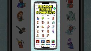 How to Transfer Telegram Stickers to WhatsApp  Android [upl. by Jacquenetta45]