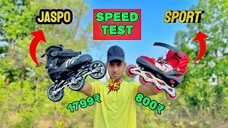 Speed test jaspo vs sport 800₹  Shocking😮 result  chanduskater [upl. by Icyak]