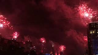 2018 New Year Eve Firework Crown Melbourne Australia [upl. by Iphigeniah]