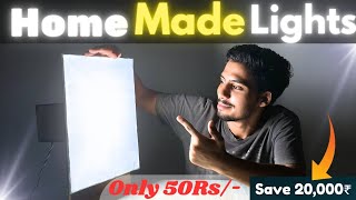 How to make soft box lights at home  diy softbox light  diy howtomake [upl. by Danie353]