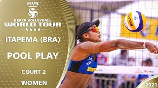 Womens Pool Play  Morning Session  Court 2  4 Itapema 2021 [upl. by Euqinomahs916]