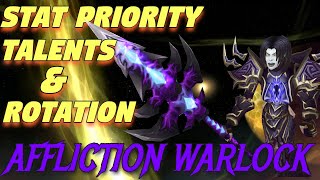 TBC Affliction Warlock PvE QUICK Guide  Stat Priority Talents and Single Target Rotation [upl. by Leummas]