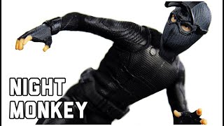 MEZCO PX One 12 Collective Marvel SpiderMan Far From Home Stealth Suit Night Monkey Review [upl. by Sussman]