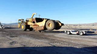 COZAD jeep amp dolly CAT 651B unload [upl. by Holland]