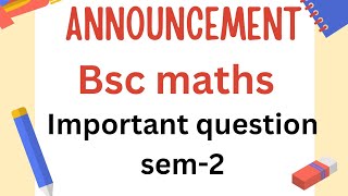 Bsc maths semester 2 important questions l University exams l integration important questions l Bsc [upl. by Nuris]