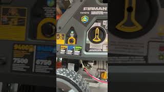 FIRMAN TRI FUEL GENERATOR COSTCO [upl. by Nadda785]