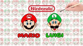 TUTO  COMMENT DESSINER MARIO amp LUIGI [upl. by Niel]