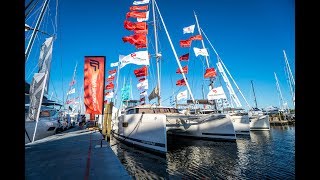 Fountaine Pajot Saona 47 Debut  Annapolis Boat Show [upl. by Pouncey]