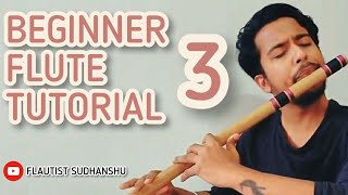 BEGINNERS FLUTE TUTORIAL 3  HOW TO PLAY Sa Re Ga Ma Pa and MAJOR SCALE  FLAUTIST SUDHANSHU [upl. by Nelly701]