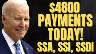 YES 4800 Payments TODAY For Social Security Beneficiaries  SSA SSI SSDI Payments [upl. by Lati]