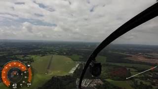 Robinson R22 Autorotation training [upl. by Yartnoed]