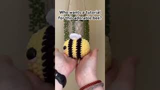 Who wants a tutorial 🧶🐝 crochet amigurumi bee [upl. by Pardoes]