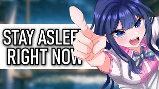 Your Literal Dream Girlfriend Is Upset With Your Sleep Schedule ASMR GF Roleplay [upl. by Fromma]