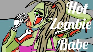 Hot Anime Zombie Girl Drawing Timelapse Jon The Artist [upl. by Adnylem]