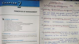 Notes For Class 12 Business Studies Chapter 2 Principles Of Management  notes in description [upl. by Leeland]