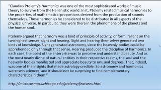 The Harmonic Astrology of Claudus Ptolemy [upl. by Florian]