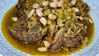 RECETTE AÏD ELDHA 2024✨🐑 COLLIER D’AGNEAU AUX RAISINS SECS OIGNONS CONFITS ET AMANDES GRILLÉES [upl. by Wulfe]