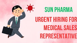 SUN PHARMA INCA DIV Urgent Hiring for Medical Sales Representative Lucknow  Pharmamemberscom [upl. by Sunny]