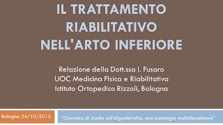 Il trattamento riabilitativo nellarto inferiore [upl. by Loyce]