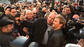 Weltmeister Rosberg in Wiesbaden begeistert empfangen [upl. by Ralat999]