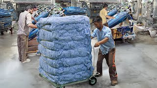 Inside Massive Denim Jeans Factory Producing Million of Jeans Every Year [upl. by Adnohsek]