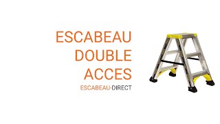 Escabeau double accès  escabeaudirect [upl. by Scurlock667]