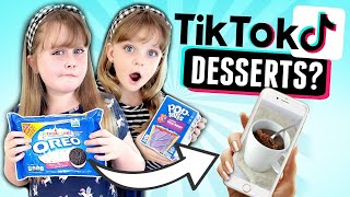 Testing Viral TIK TOK DESSERTS TRY it or TRASH it [upl. by Adrell]