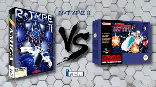 RType II  AMIGA 500 VS SUPER NINTENDO  AI Comparison 4K [upl. by Nonnarb]