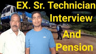 interview  Journey of Khalasi To Sr Technician  pension  Indian Railway [upl. by Esinej587]