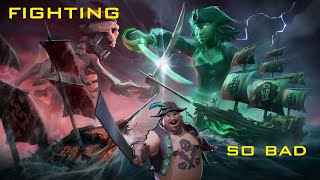 Sea of Thieves fighting against Pirate Legends 2 vs 1 ბრძოლები [upl. by Sinegold]