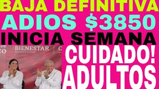 BAJA DEFINITIVA DE PENSIÓN ADULTO MAYOR 65 66 67 68 Y MÁS AQUÍ [upl. by Tezzil]