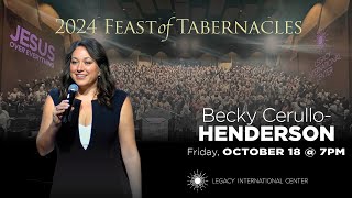 Becky CerulloHenderson LIVE from the 2024 Feast of Tabernacles [upl. by Norling]