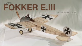 Dumas Kit 222  Fokker EIII StopMotion [upl. by Nwadal]