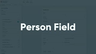 Person Field [upl. by Fiden]